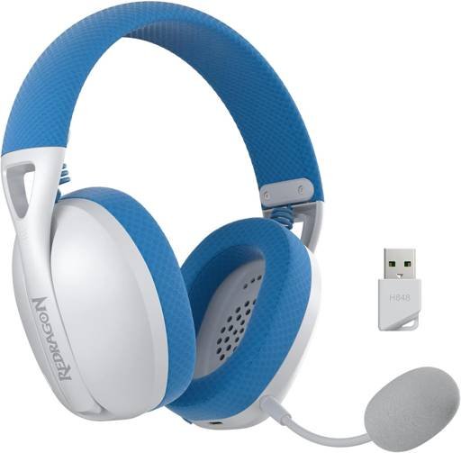Audifonos Redragon Ire White-Blue H848